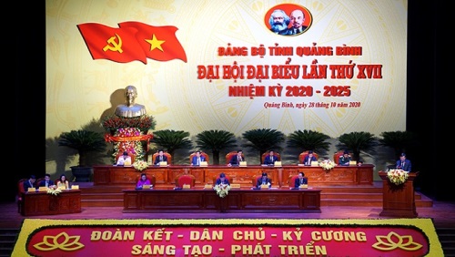 Khai mạc Đại hội Đại biểu Đảng bộ tỉnh Quảng Bình lần thứ XVII, nhiệm kỳ 2020 - 2025